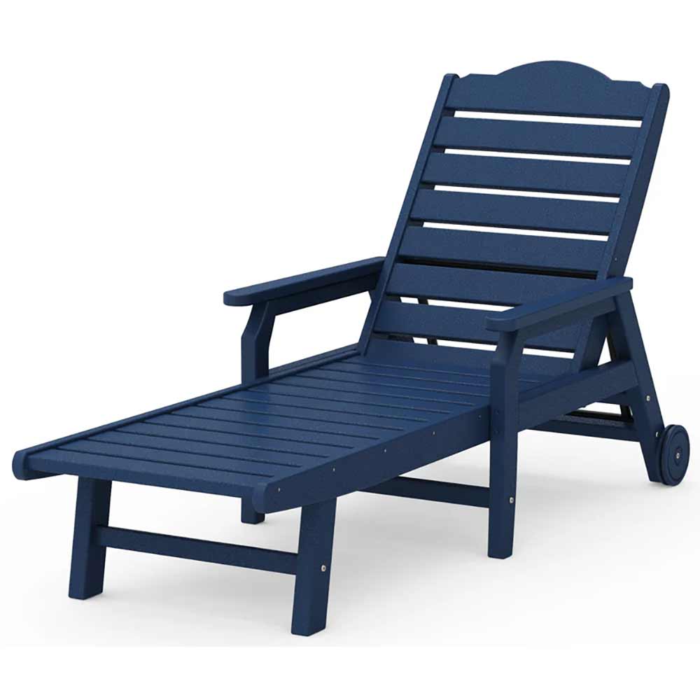 POLYWOOD® - Savannah Chaise with Arms and Wheels - DJ475CW2278