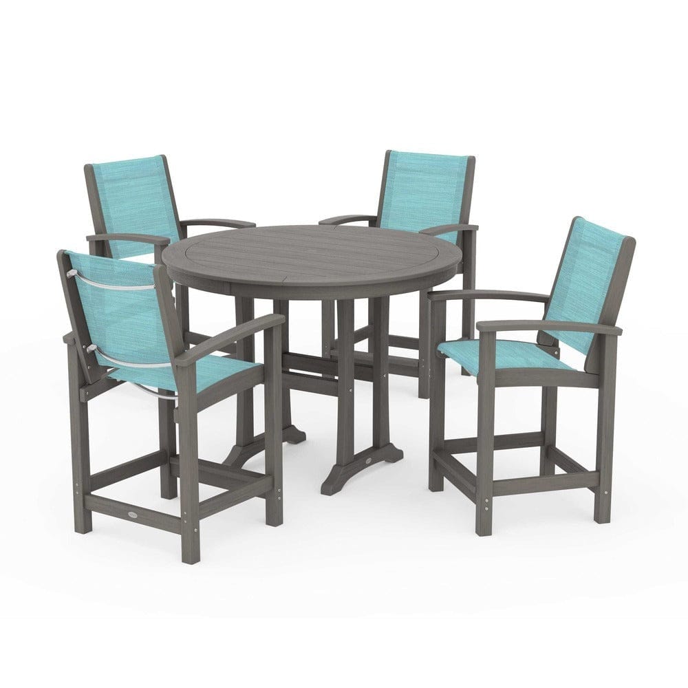 POLYWOOD® - Coastal 5-Piece Counter Set - PWS319