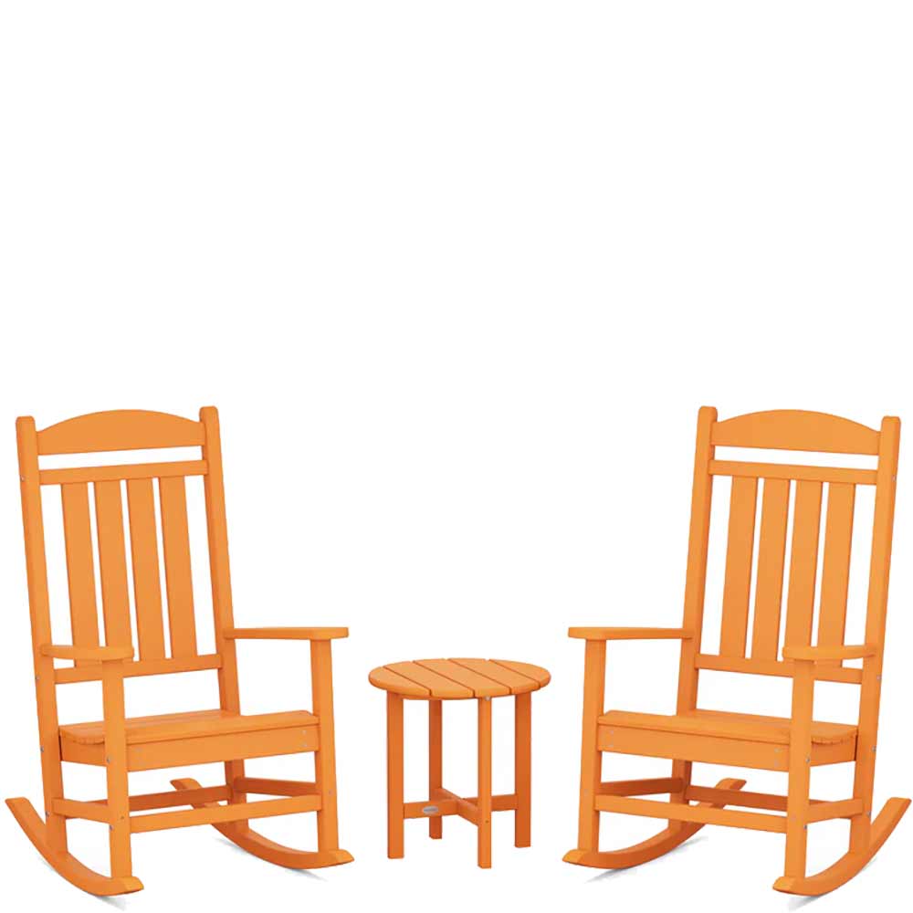 POLYWOOD® Presidential 3-Piece Rocker Set - PWS109-1 Rocking Chair POLYWOOD®