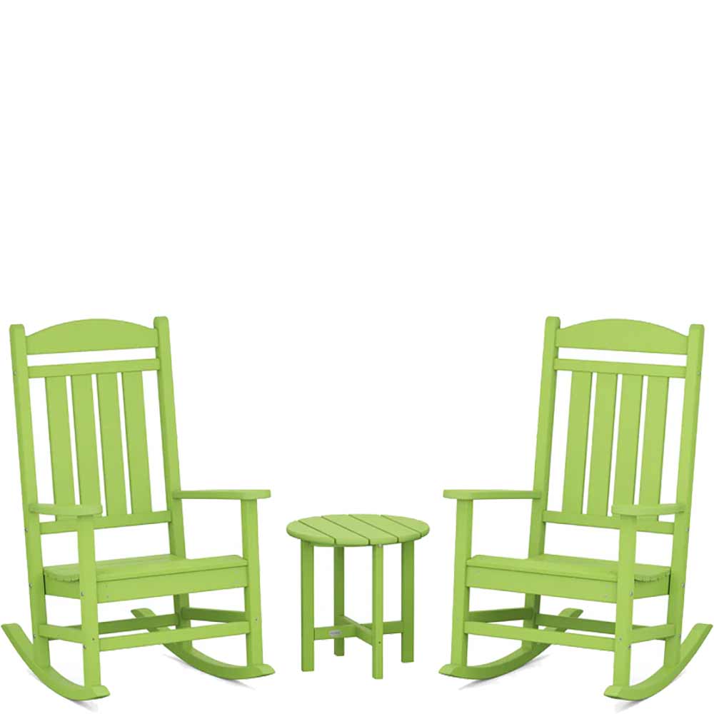 POLYWOOD® Presidential 3-Piece Rocker Set - PWS109-1 Rocking Chair POLYWOOD®