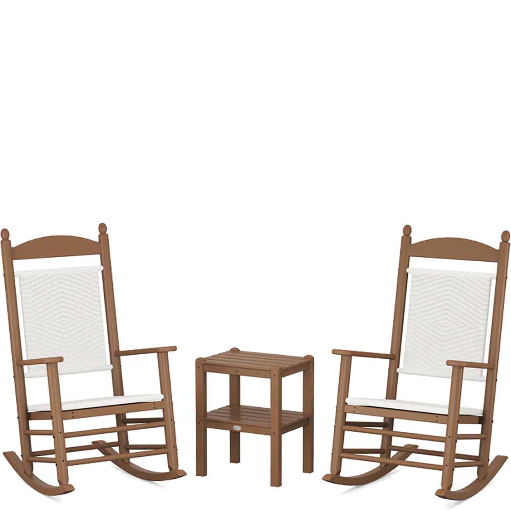 POLYWOOD® Jefferson 3-Piece Woven Rocker Set - PWS141-1 Rocking Chair POLYWOOD®
