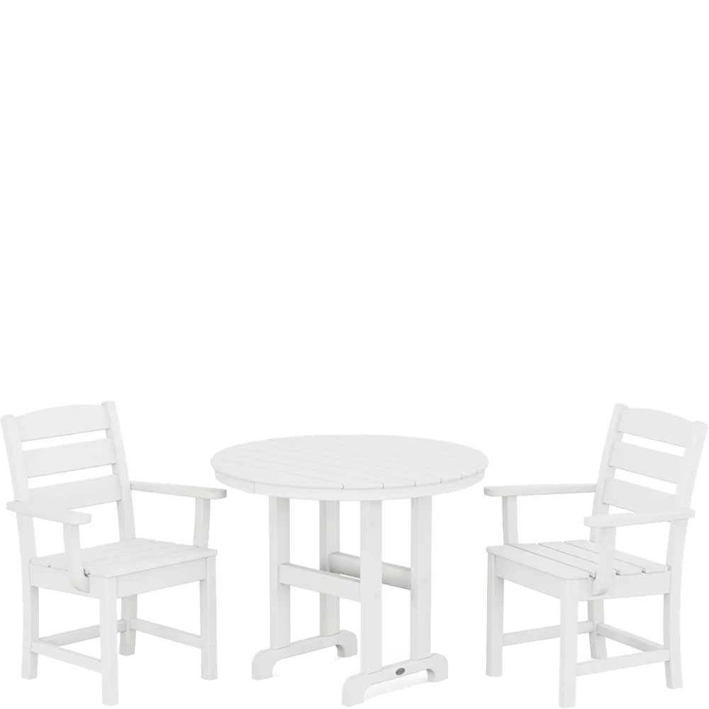 POLYWOOD® Lakeside 3-Piece Round Dining Set - PWS1334-1 Dining Set POLYWOOD®
