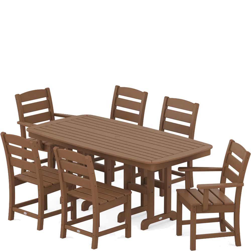 POLYWOOD® Lakeside 7-Piece Dining Set - PWS624-1 Dining Table POLYWOOD®