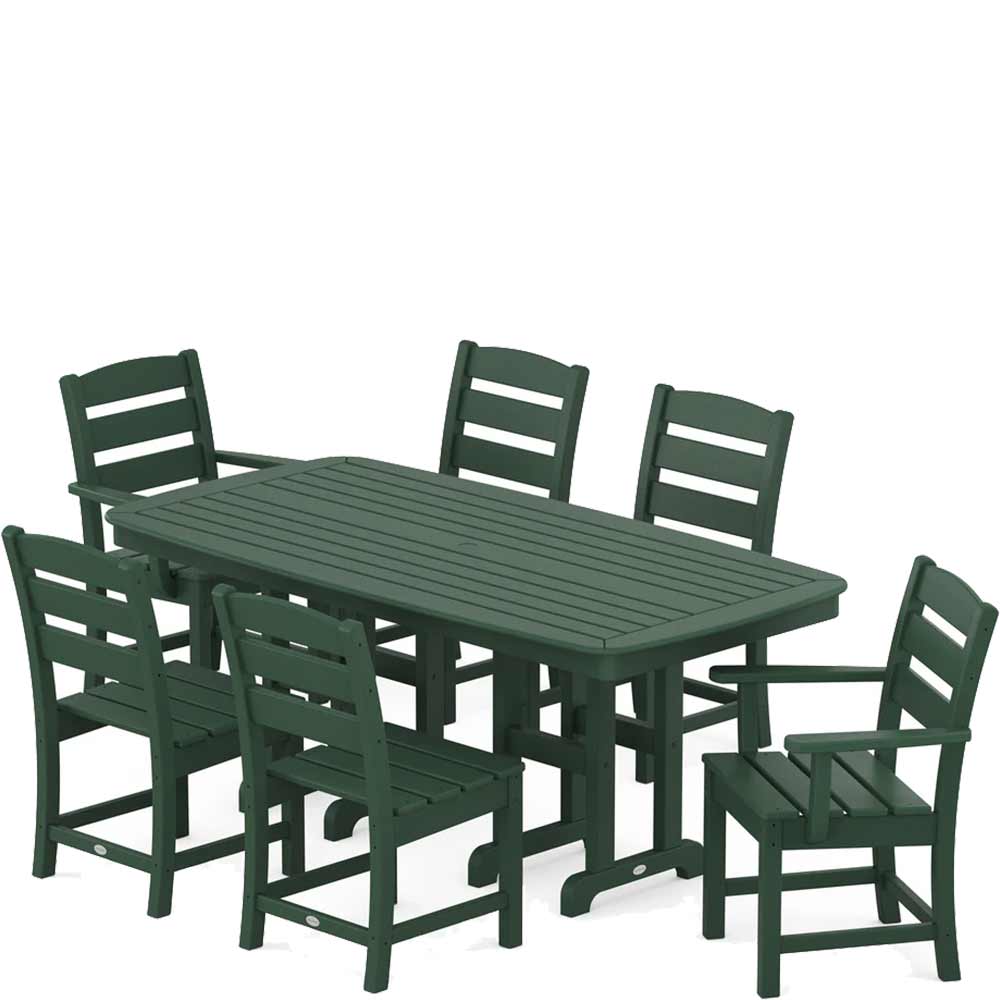 POLYWOOD® Lakeside 7-Piece Dining Set - PWS624-1 Dining Table POLYWOOD®