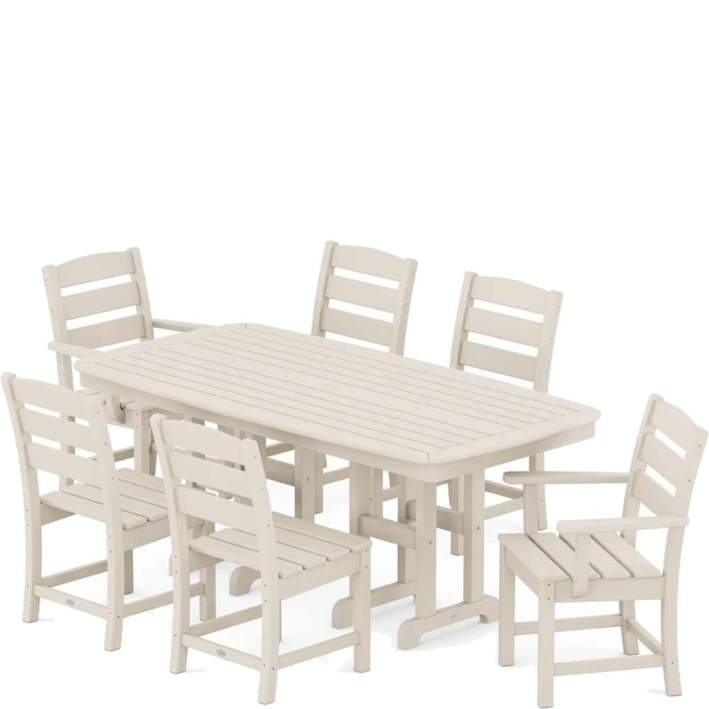 POLYWOOD® Lakeside 7-Piece Dining Set - PWS624-1 Dining Table POLYWOOD®