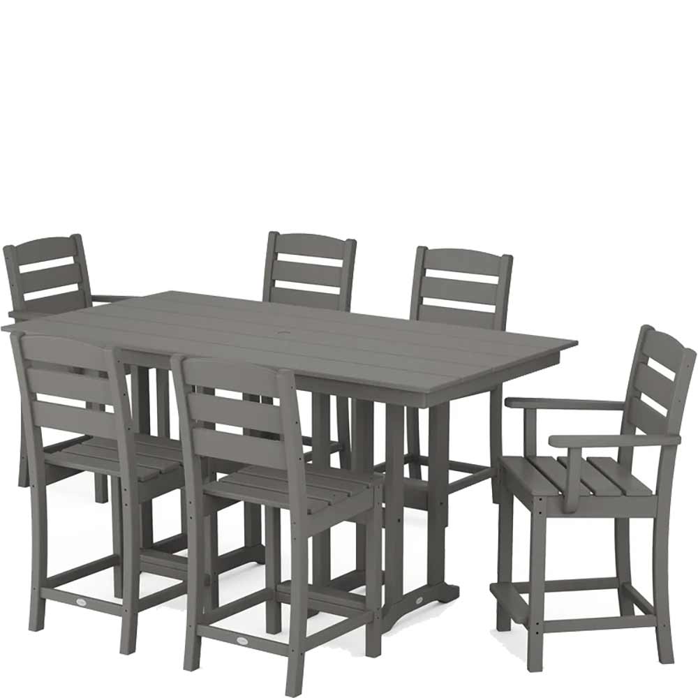 POLYWOOD® Lakeside 7-Piece Counter Set - PWS614-1 Dining Set POLYWOOD®