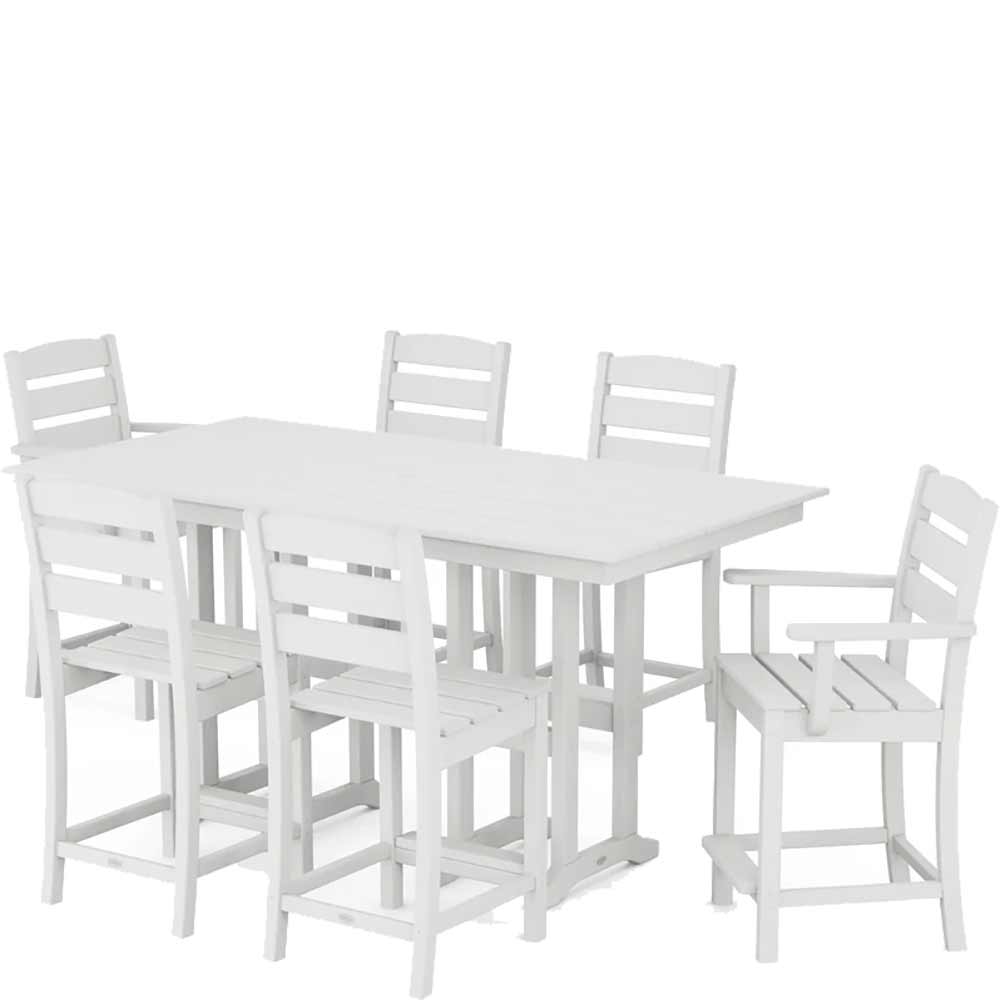 POLYWOOD® Lakeside 7-Piece Counter Set - PWS614-1 Dining Set POLYWOOD®