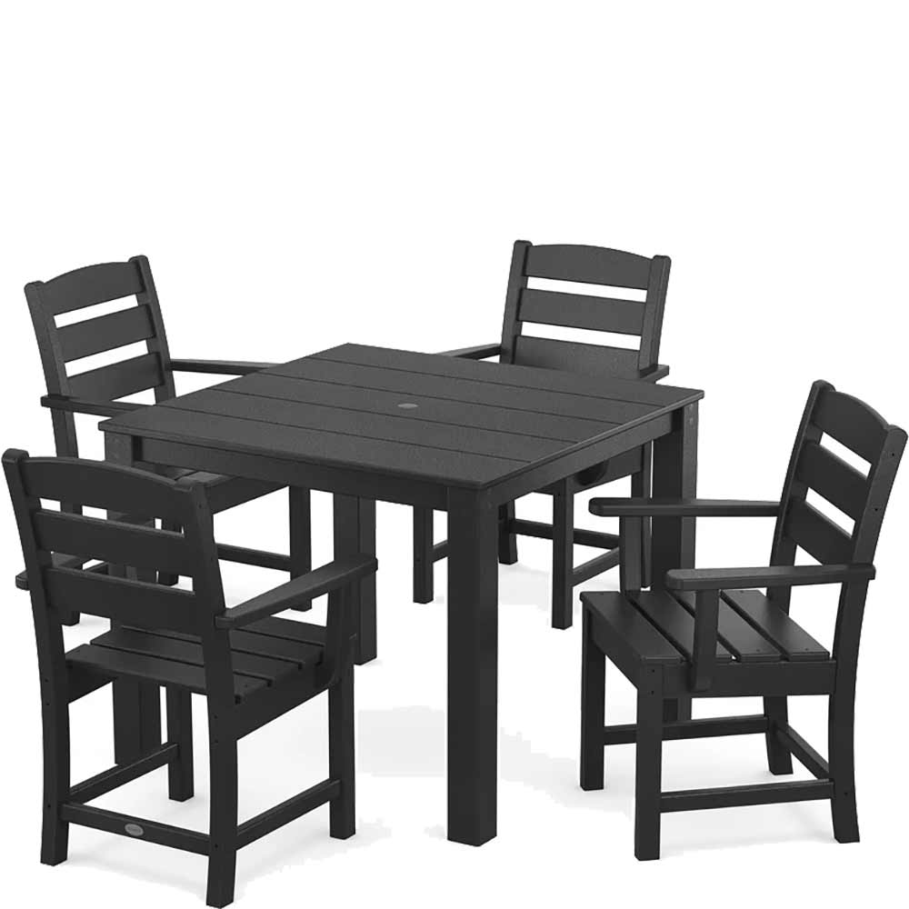POLYWOOD® Lakeside 5-Piece Parsons Dining Set - PWS2288-1 Dining Set POLYWOOD®
