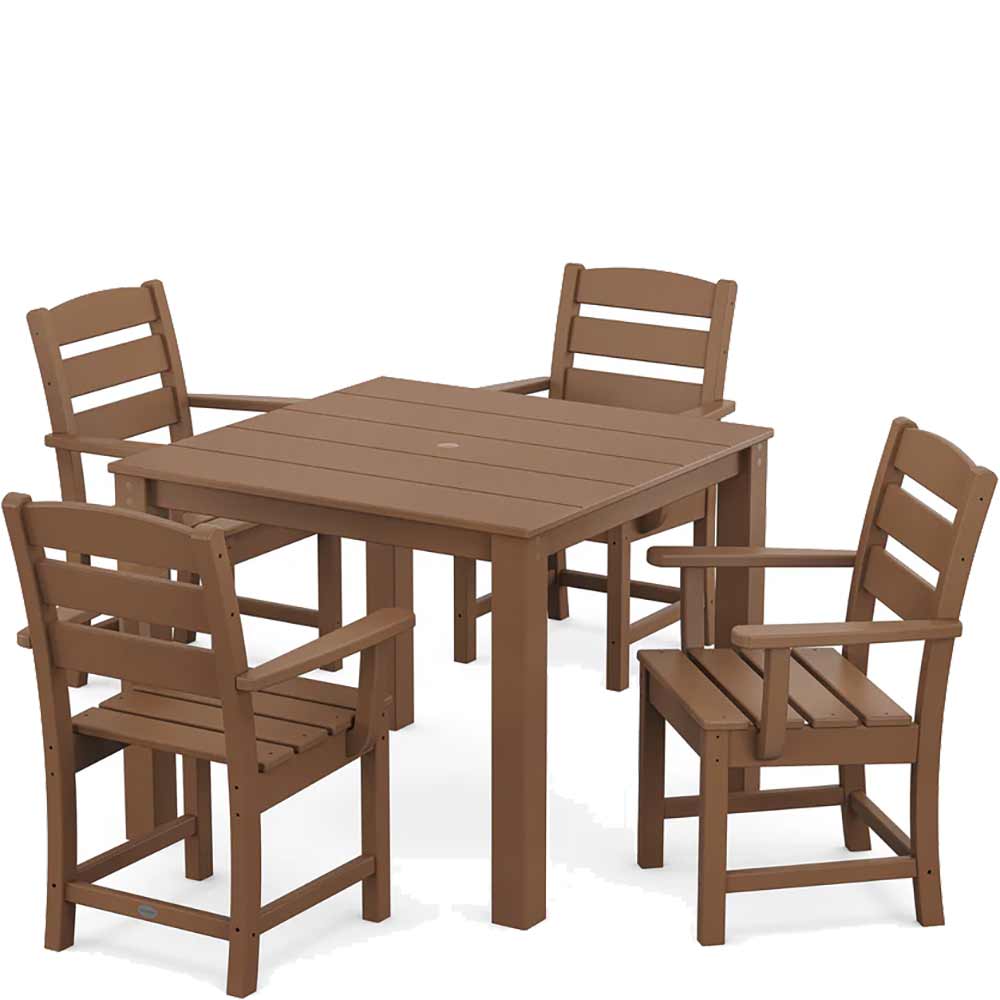 POLYWOOD® Lakeside 5-Piece Parsons Dining Set - PWS2288-1 Dining Set POLYWOOD®