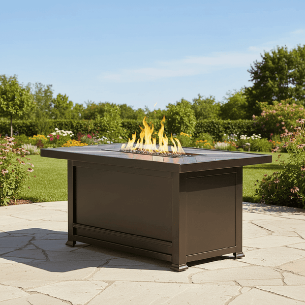 Agio Chatham 52x32 Rectangle Fire Table - Elegant Outdoor Heating
