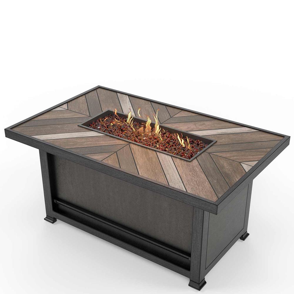 Agio Chatham 52"x32" Rectangle Fire Table Fire Table Agio