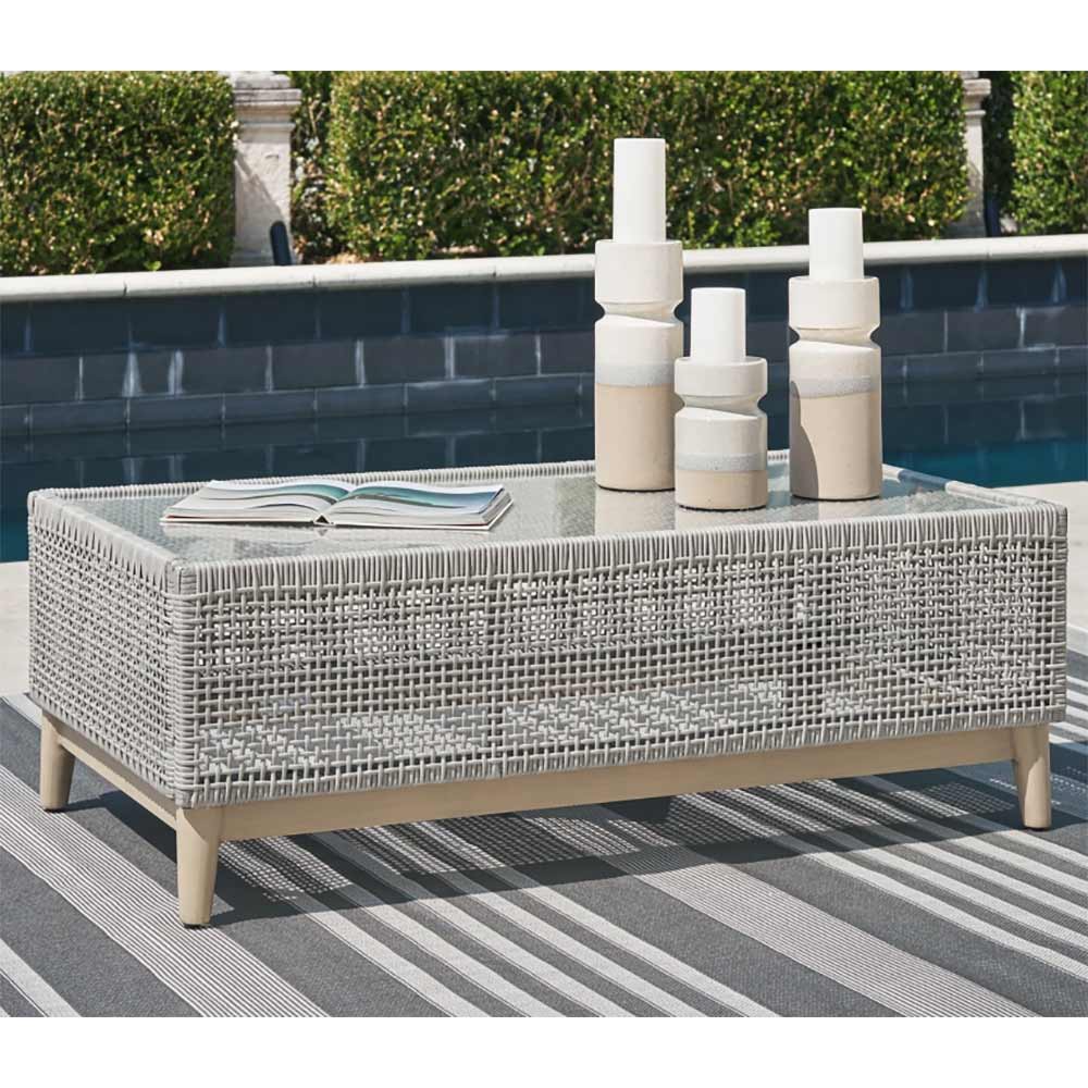 Ashley Furniture - Seton Creek Outdoor Coffee Table Coffee Table Ashley Furniture