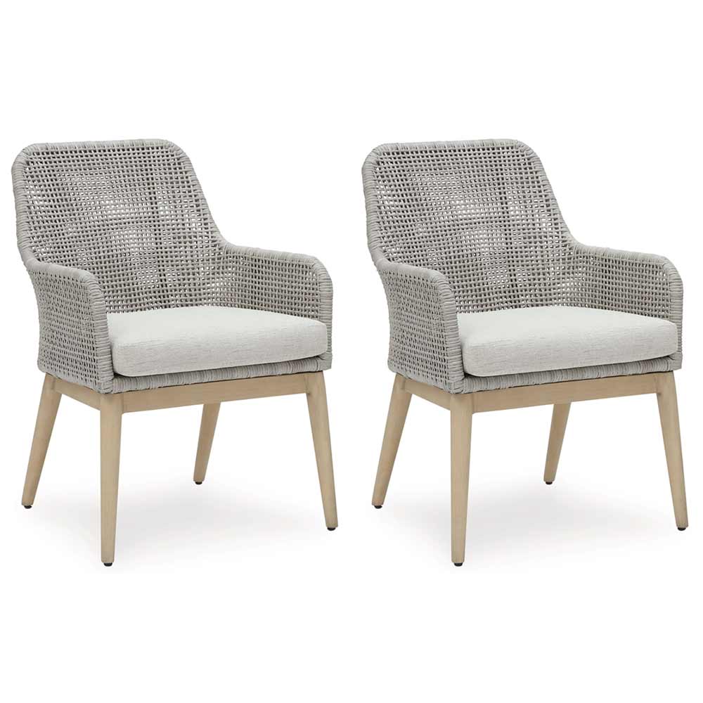 Ashley Furniture - Seton Creek Outdoor Dining Arm Chair (Set of 2) chairs Ashley Furniture
