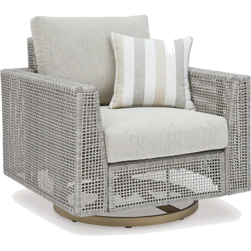 Ashley Furniture - Seton Creek Outdoor Swivel Lounge Chair Chair Ashley Furniture