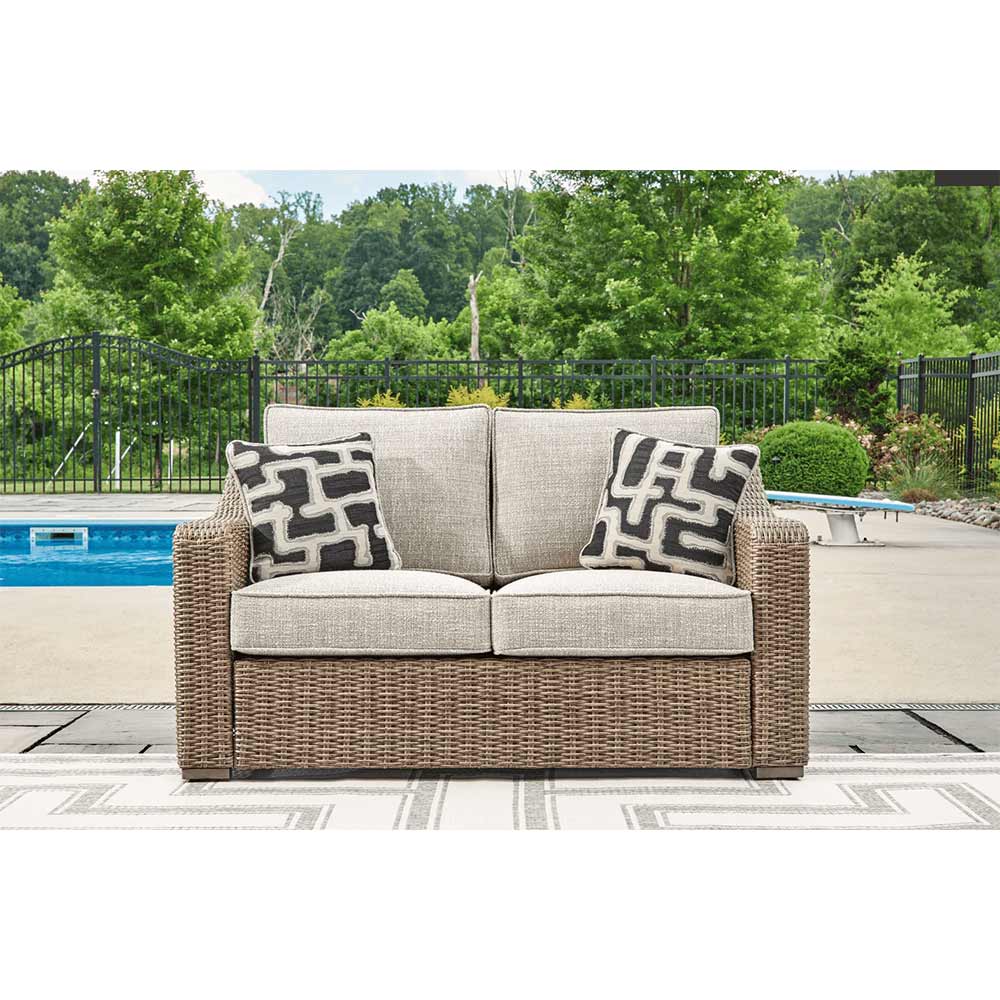 Ashley Furniture - Beachcroft Outdoor Loveseat Outdoor Furniture Ashley Furniture Beachcroft Beachcroft