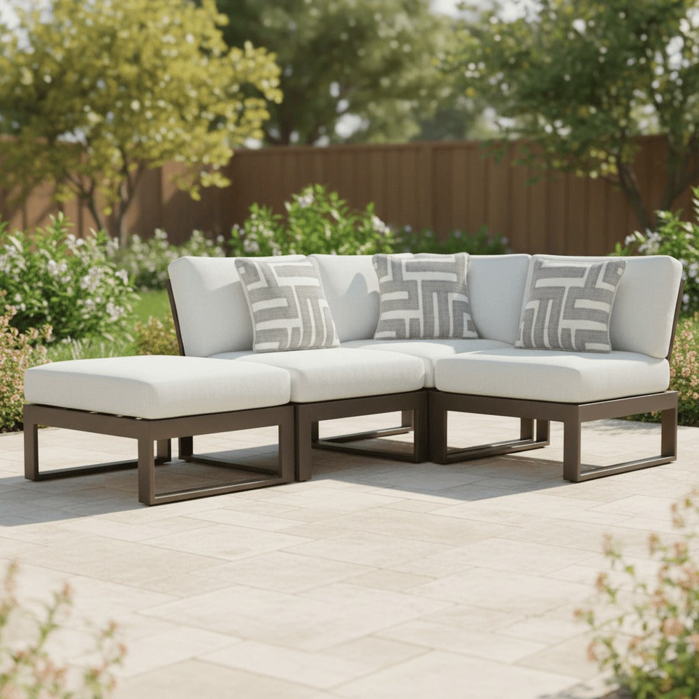 Ashley Furniture Beachloft 4-Piece Modular Outdoor Sectional Sofa Ashley Furniture