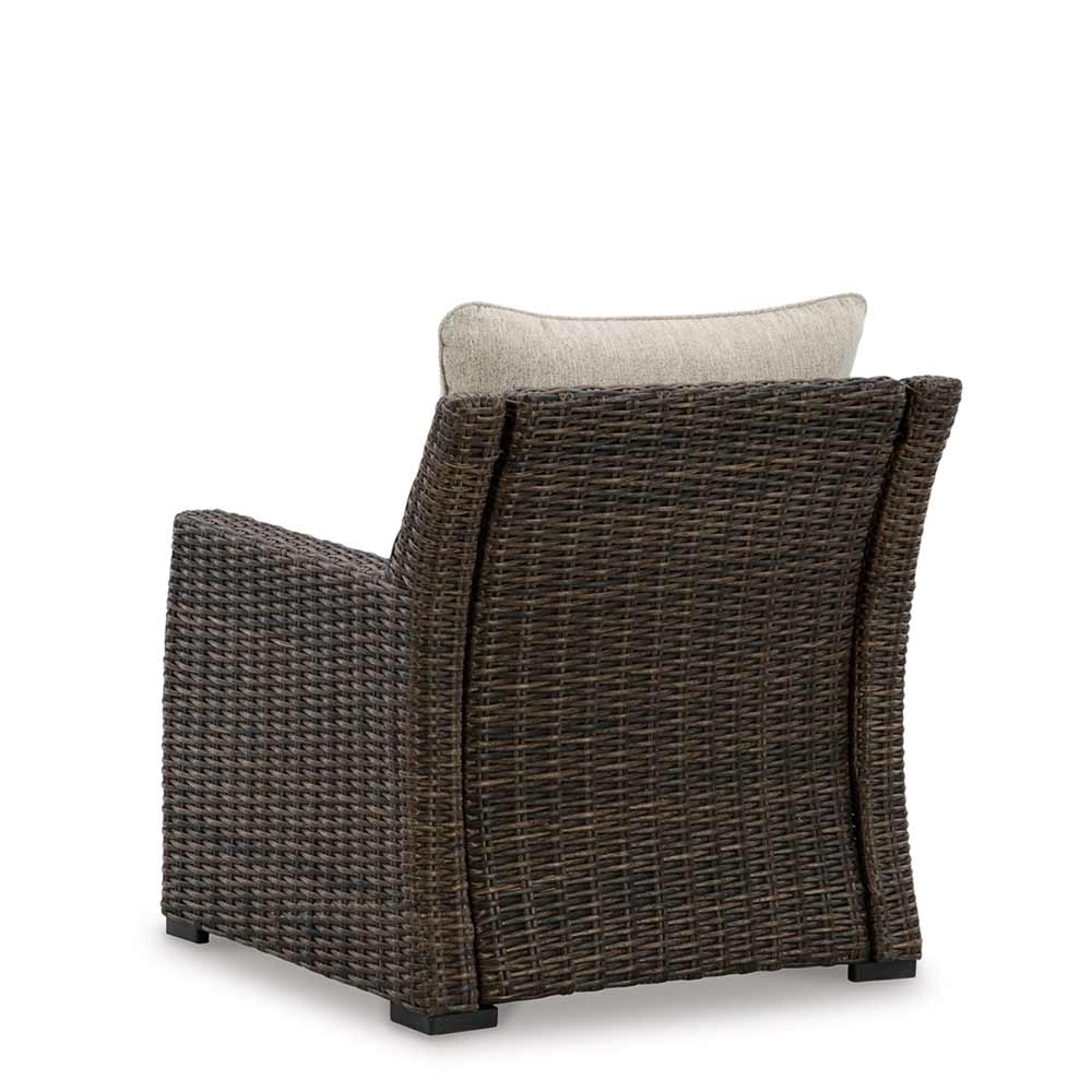 Ashley Furniture - Brook Ranch Outdoor Lounge Chair with Cushion Deep Seating Ashley Furniture
