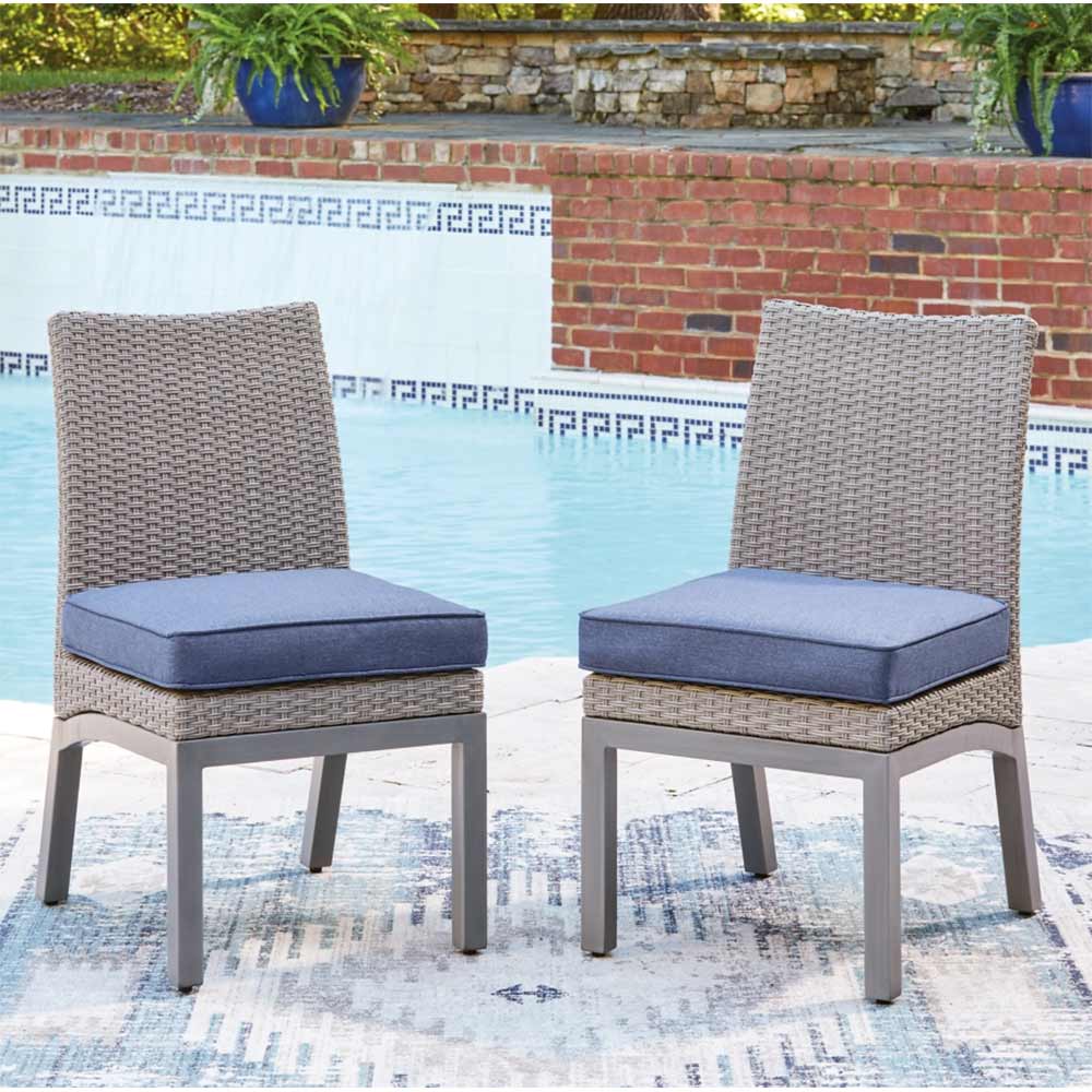Ashley Furniture - Dillon Beach Outdoor Side Chair with Cushion (Set of 2) Chair Ashley Furniture