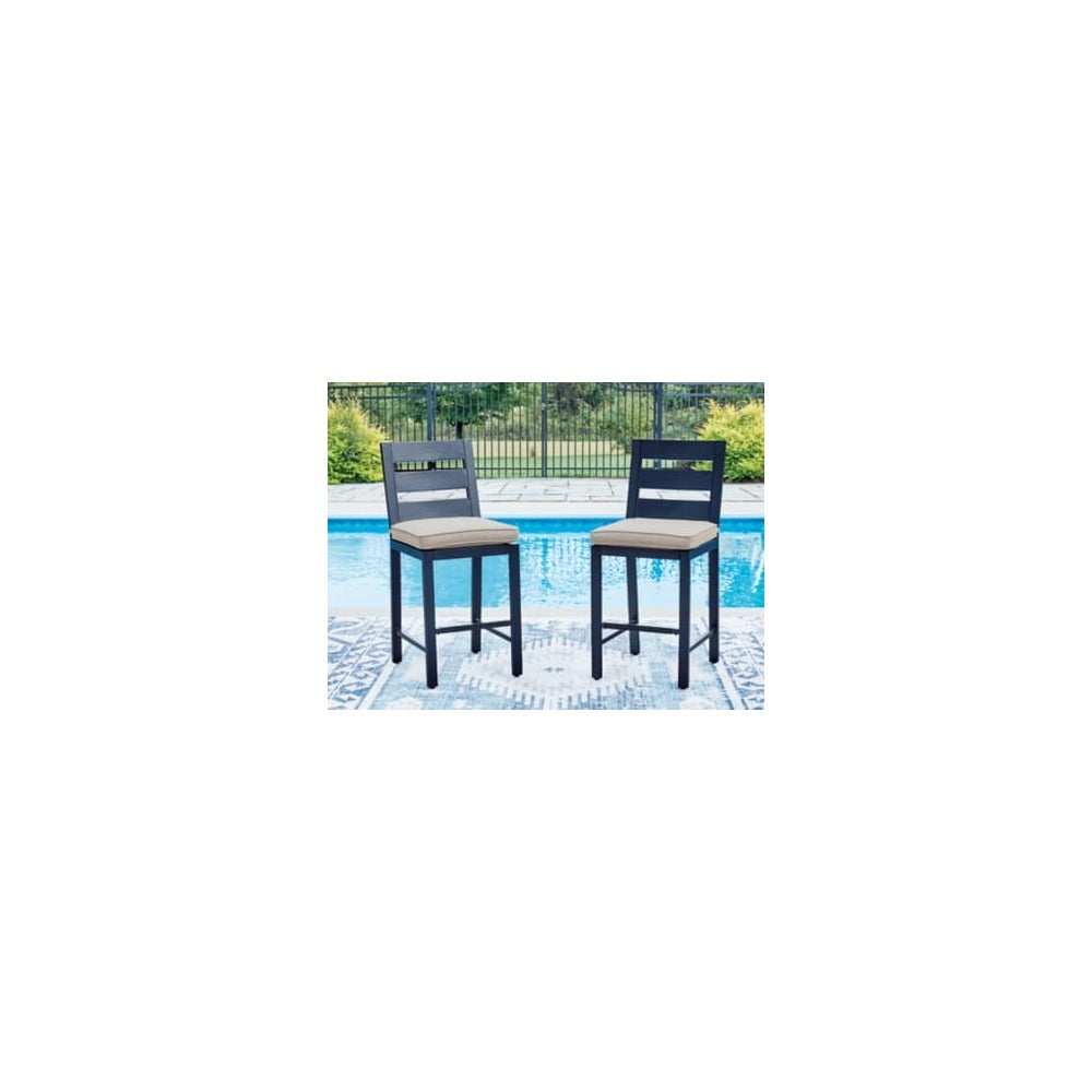 Ashley Furniture Mabry Shores Outdoor Counter Height Bar Stool Set of 2 chairs Ashley Furniture