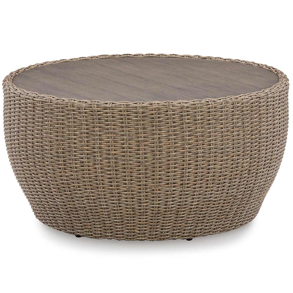 Ashley Furniture - Wicker Danson Outdoor Coffee Table Outdoor Coffee Table Ashley Furniture