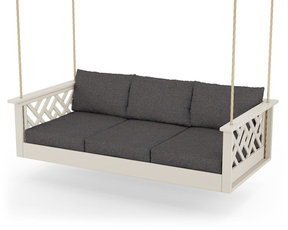 Chippendale Daybed Swing - Sand / Ash Charcoal