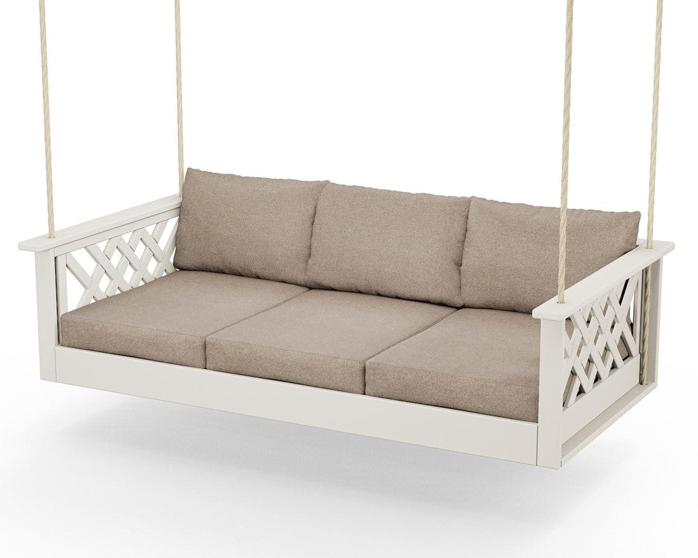 Wovendale Daybed Swing - Sand / Spiced Burlap