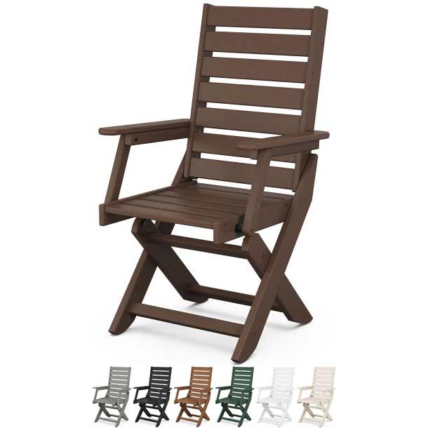 POLYWOOD® Captain Folding Dining Chair - CC4423-1 Chair POLYWOOD®