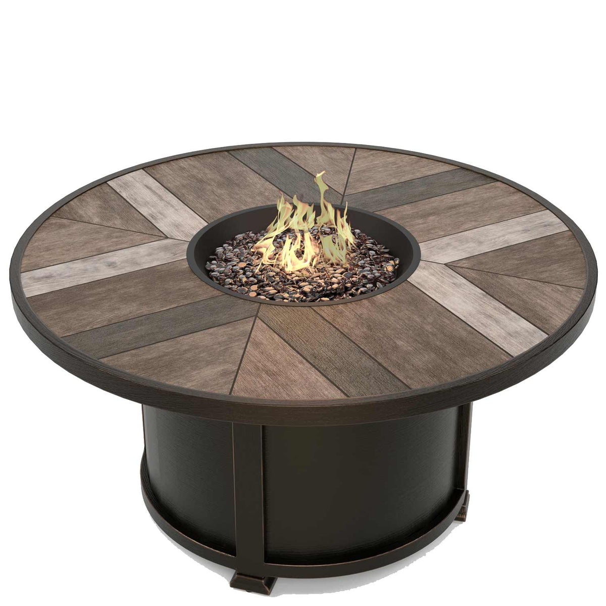 Agio Chatham 42" Round Fire Table Fire Table Agio
