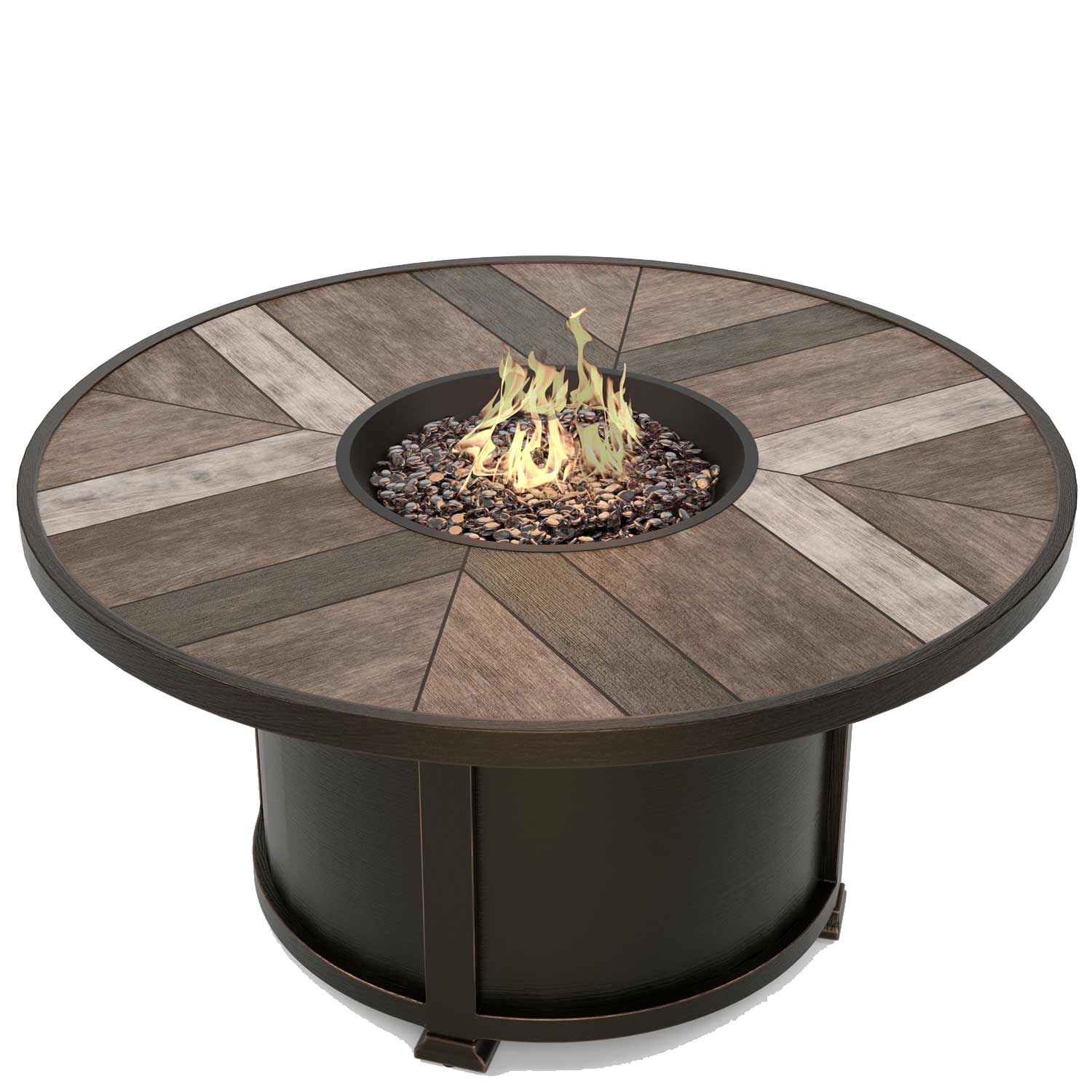 Agio Chatham 42" Round Fire Table Fire Table Agio