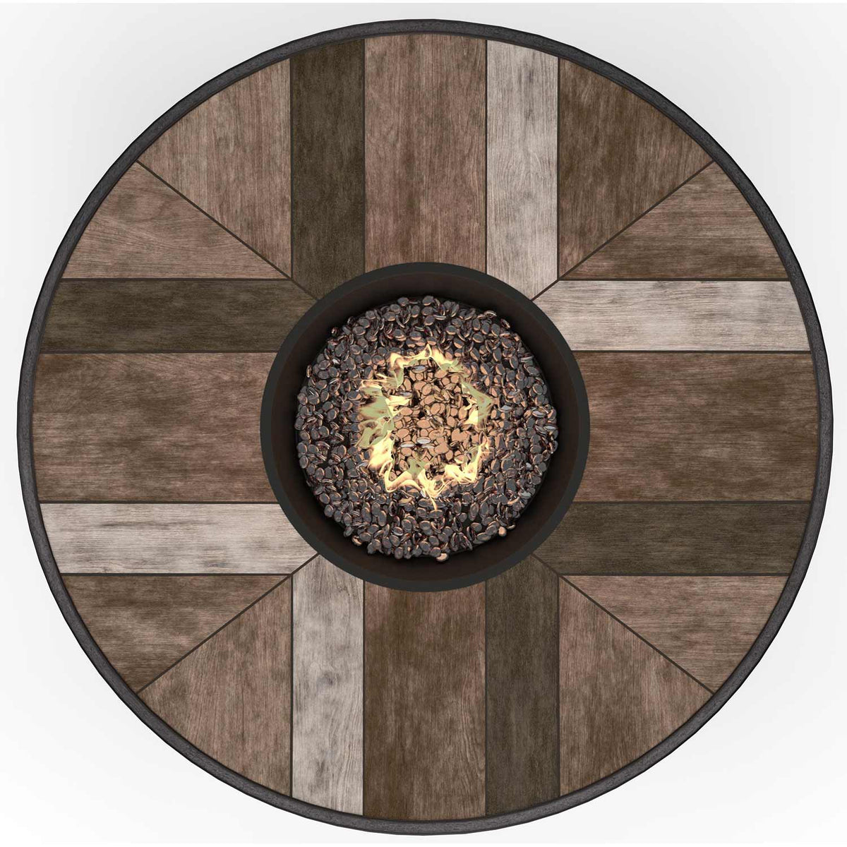 Agio Chatham 42" Round Fire Table Fire Table Agio