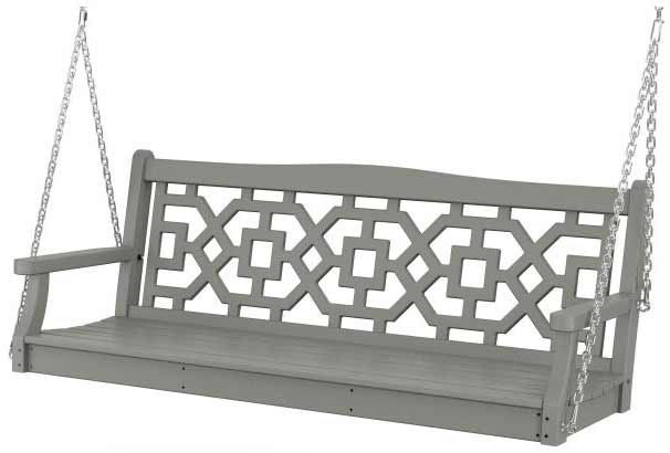 POLYWOOD® Martha Stewart Chinoiserie 60” Swing - MSTGS601 Benches POLYWOOD®