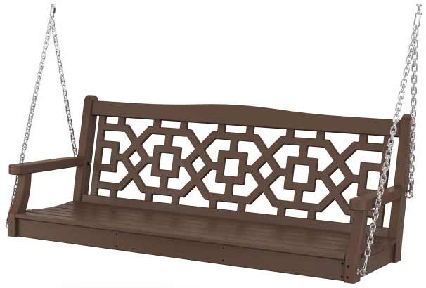 POLYWOOD® Martha Stewart Chinoiserie 60” Swing - MSTGS601 Benches POLYWOOD®