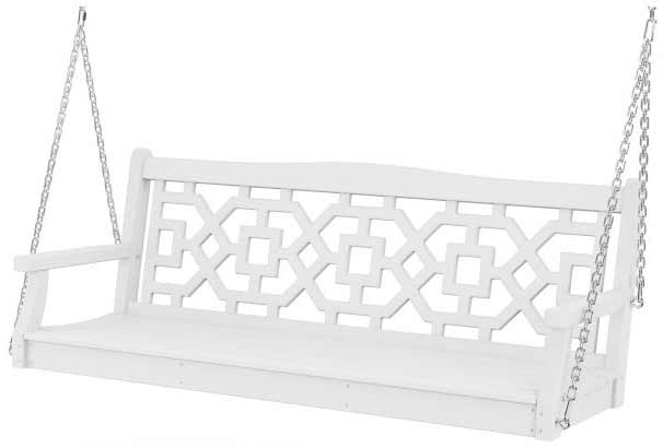 POLYWOOD® Martha Stewart Chinoiserie 60” Swing - MSTGS601 Benches POLYWOOD®