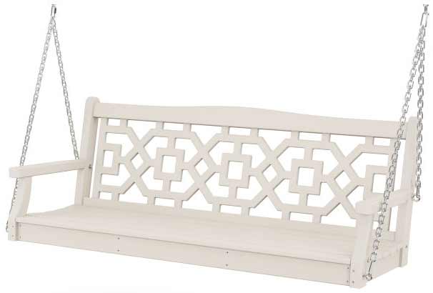 POLYWOOD® Martha Stewart Chinoiserie 60” Swing - MSTGS601 Benches POLYWOOD®