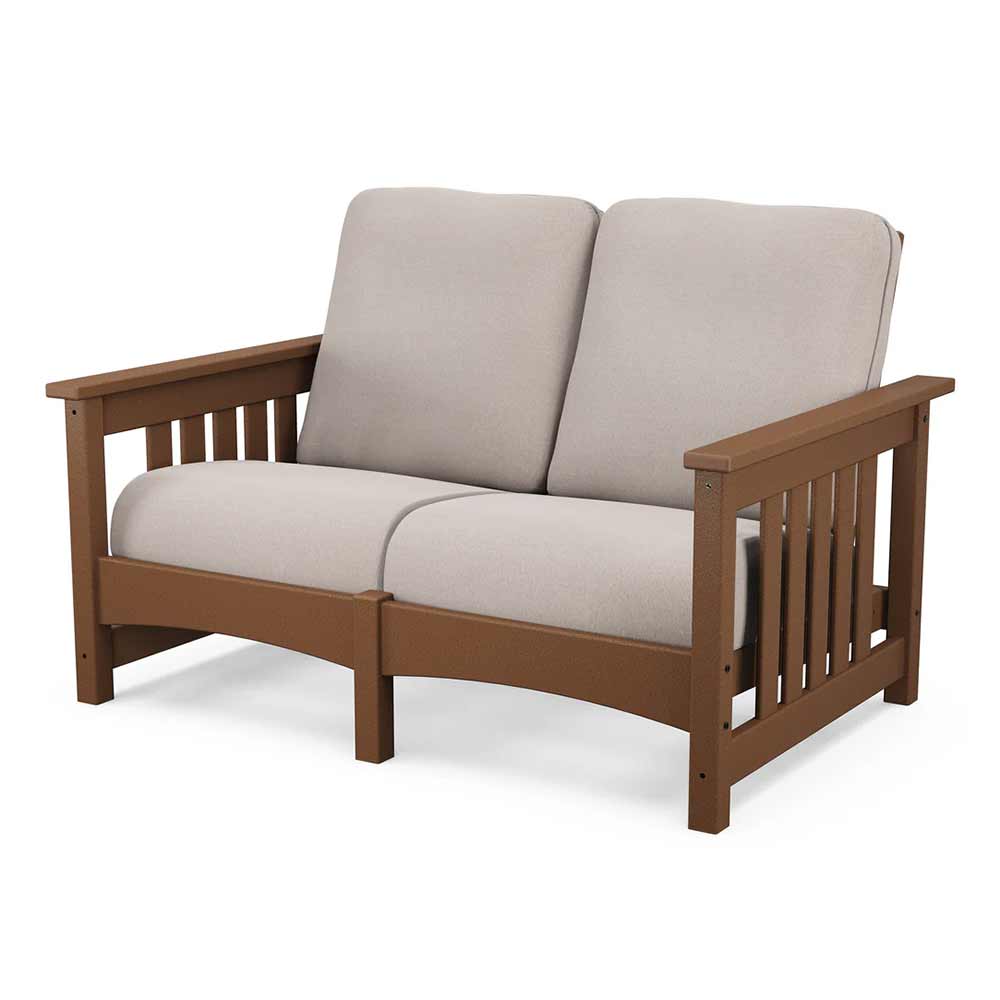 POLYWOOD® - Club Mission Loveseat - PWCMC47GY