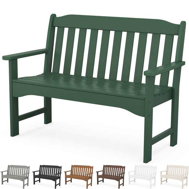 POLYWOOD® Country Living 48" Garden Bench - CLGNB484 Benches POLYWOOD®