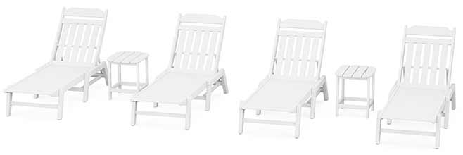 POLYWOOD® Country Living 6-Piece Chaise Set - PWS1556-1 Chaise POLYWOOD®