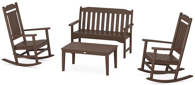 POLYWOOD® Country Living Legacy Rocking Chair 4-Piece Porch Set - PWS1421-1 Patio Set POLYWOOD®