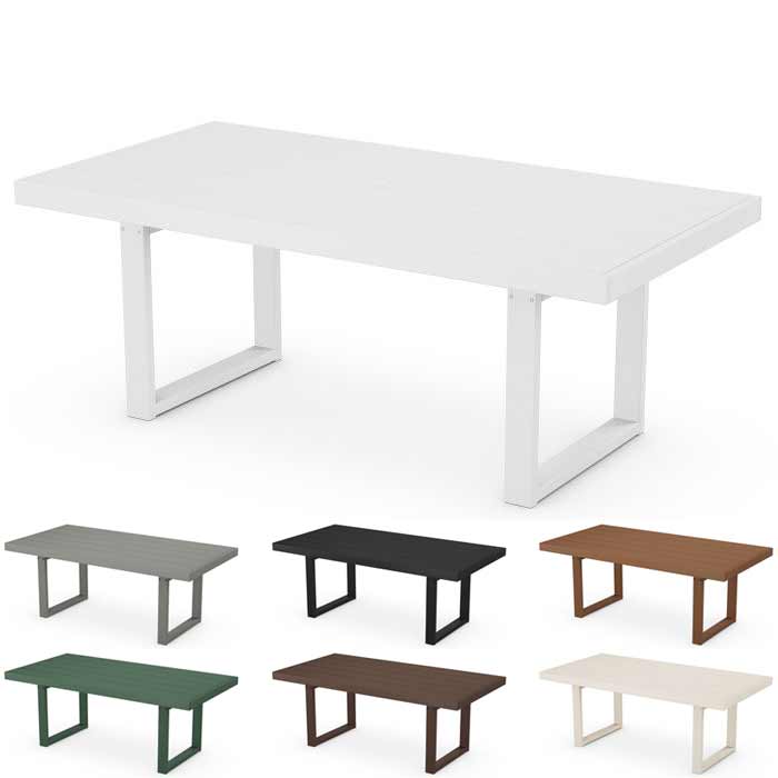 POLYWOOD® EDGE 40" x 78" Dining Table - EMT4078 Table POLYWOOD®