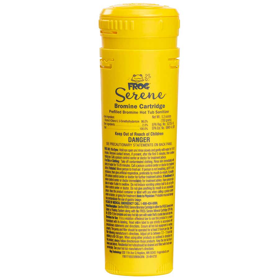 FROG Hot Tubs - Serene - Bromine Replacement Cartridge Frog Hot Tub King Technology