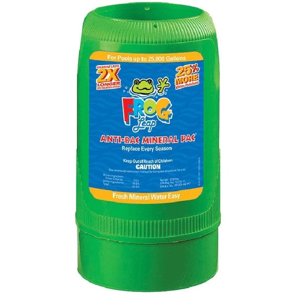FROG Leap Anti-Bac Mineral Pac® for up to 40K gallons Frog Pool King Technology