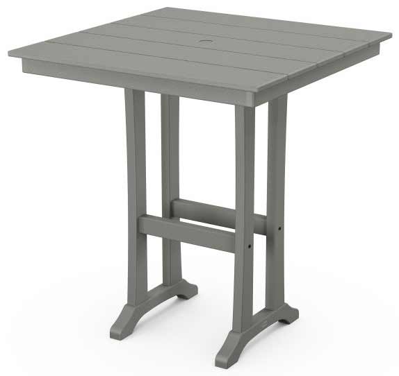 POLYWOOD® Farmhouse Trestle 37" Bar Table - PLB81-T1L1 Table POLYWOOD®
