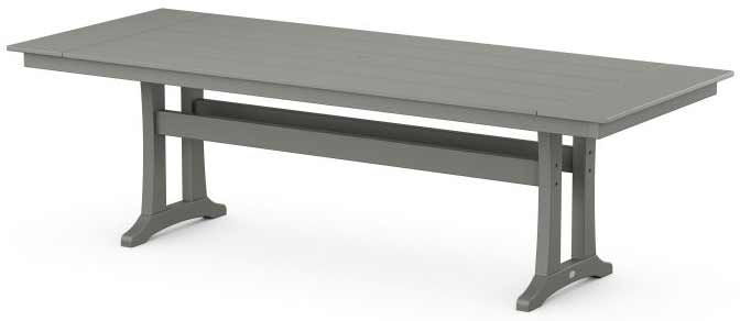 POLYWOOD® Farmhouse Trestle 38" x 96" Dining Table - PL84-T1L1 Table POLYWOOD®