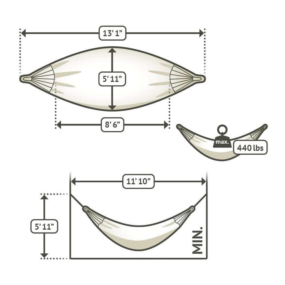 Flora Chilli - Organic Cotton Kingsize Hammock Hammock La Siesta
