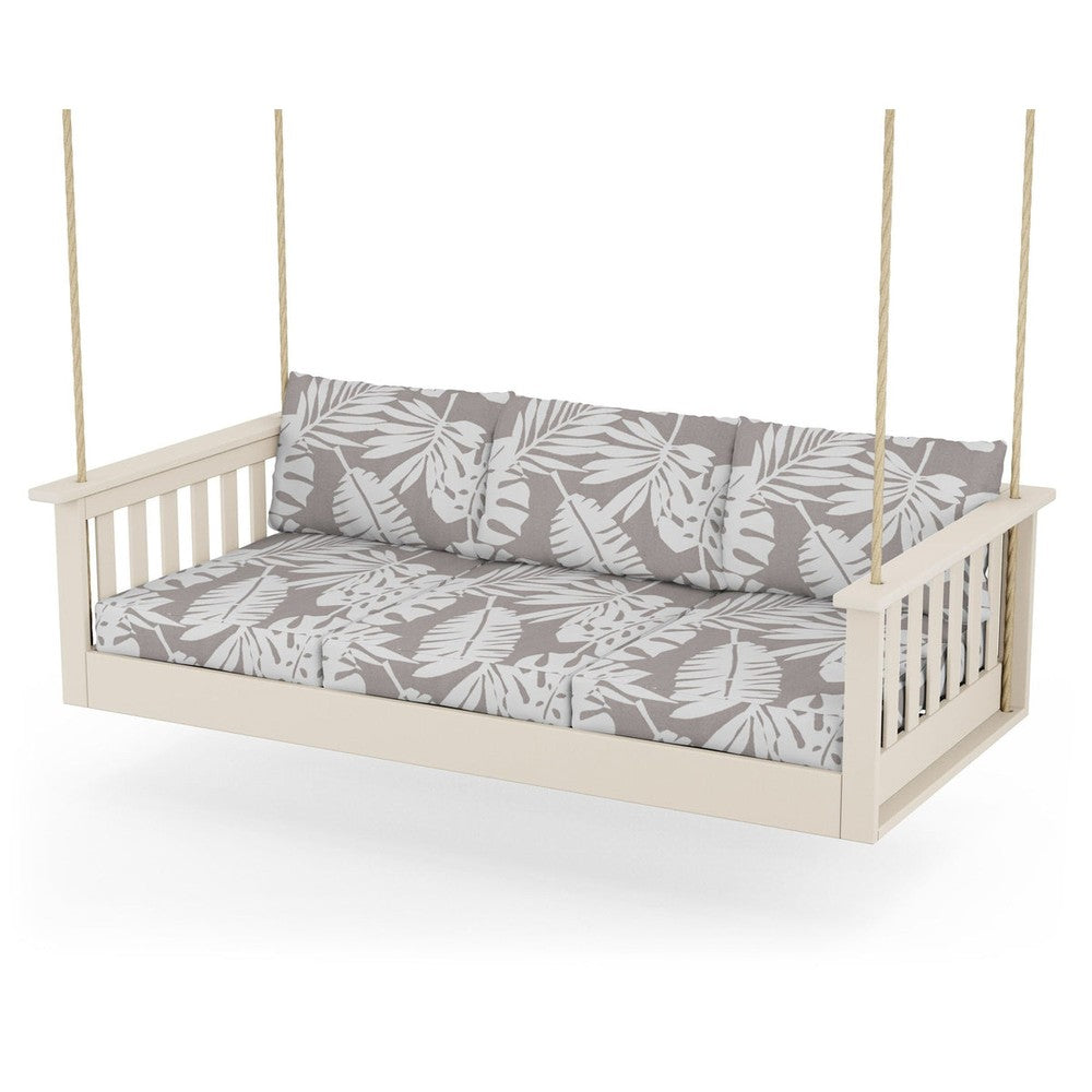 Vineyard Daybed Swing - Sand / Leaf Grey Mist