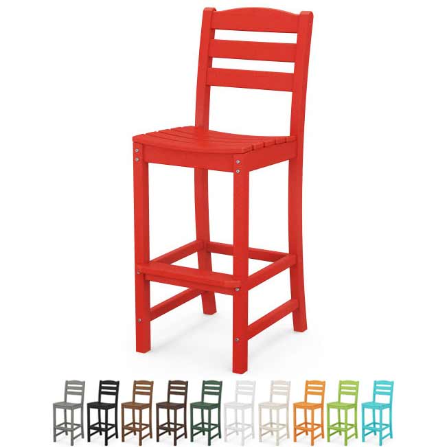 POLYWOOD® La Casa Café Bar Side Chair - TD102 Chair POLYWOOD®