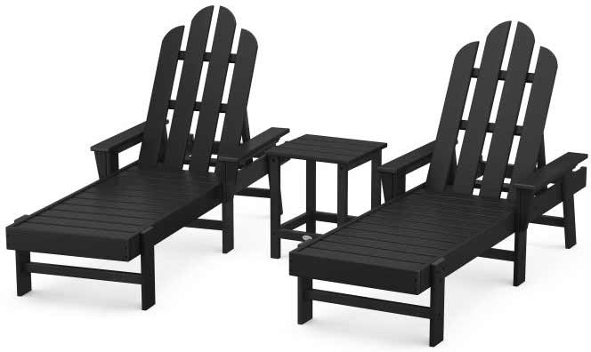 POLYWOOD® Long Island Chaise 3-Piece Set - PWS187-1 Chaise POLYWOOD®