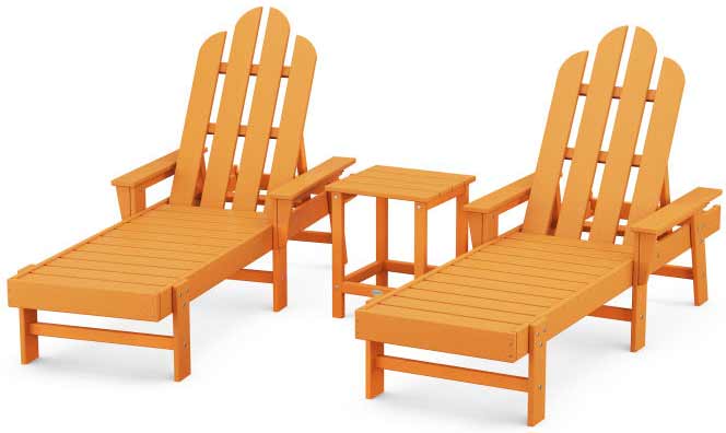 POLYWOOD® Long Island Chaise 3-Piece Set - PWS187-1 Chaise POLYWOOD®
