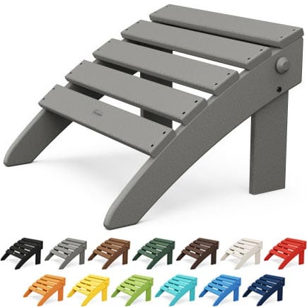 POLYWOOD® Classic Adirondack Folding Ottoman - OT53 Ottoman POLYWOOD®