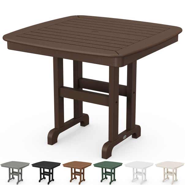 POLYWOOD® Nautical 37" Dining Table - NCT37 Table POLYWOOD®